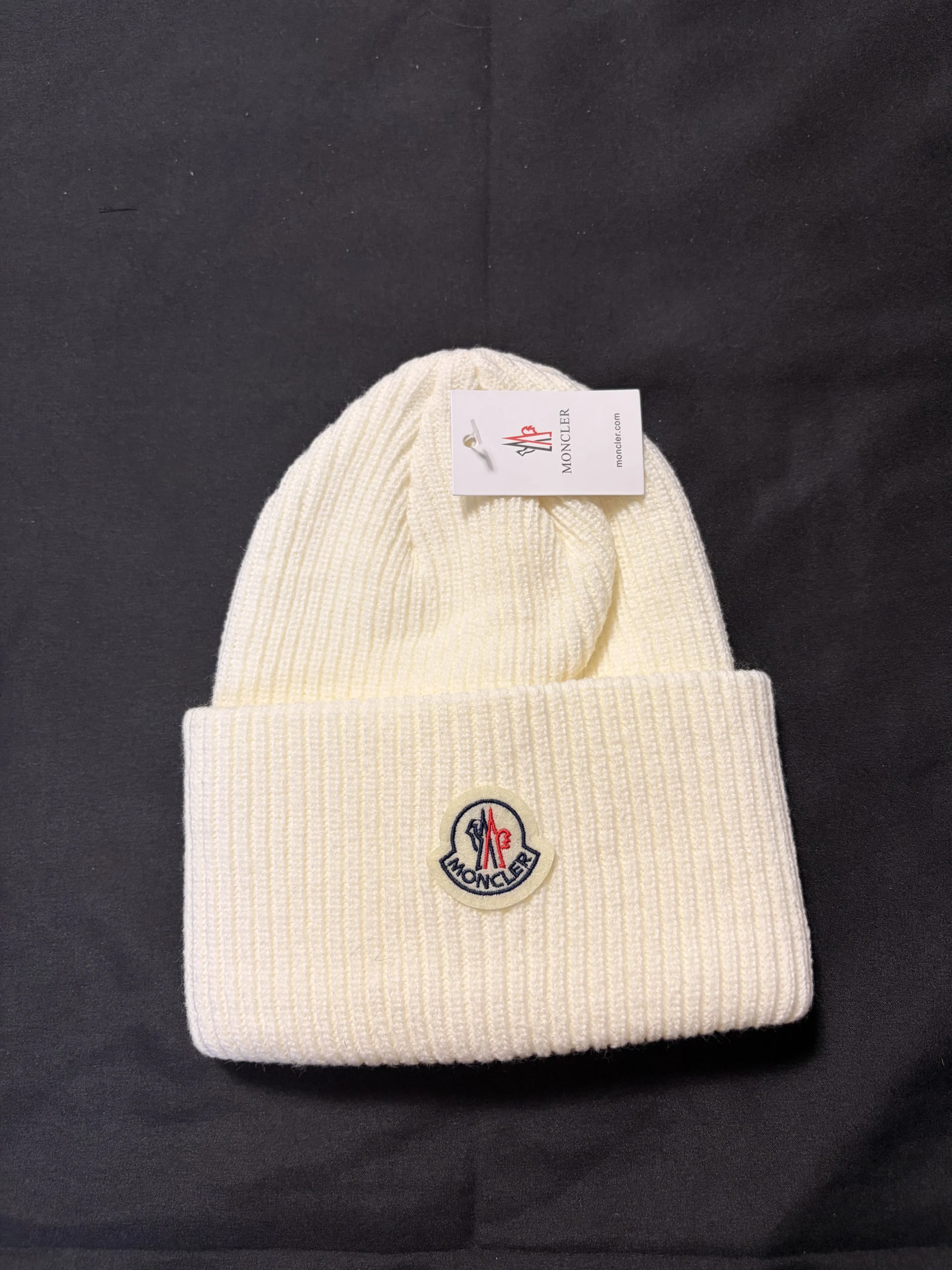 Moncler Beanie White